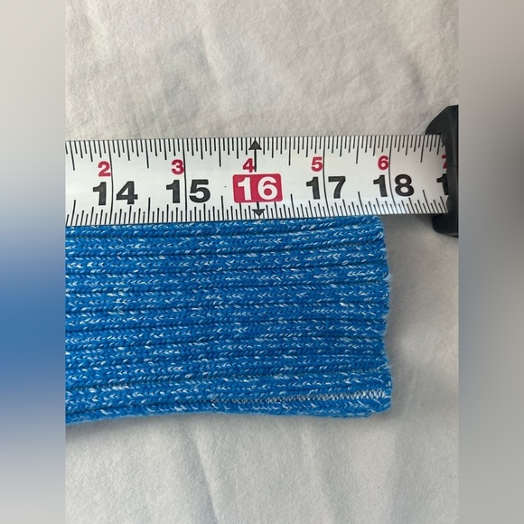 PILCRO Anthropologie Blue Striped Knit Sweater High Low Hem Women’s Medium - Picture 9 of 13